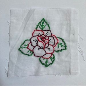 FREE w/ Purchase of $10+ HAND SEWN RED ROSE PATCH